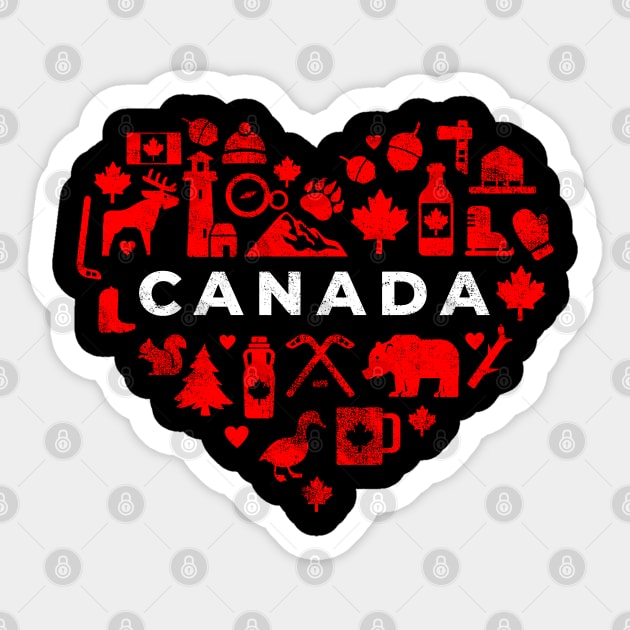 I Love Canada Sticker by Mila46